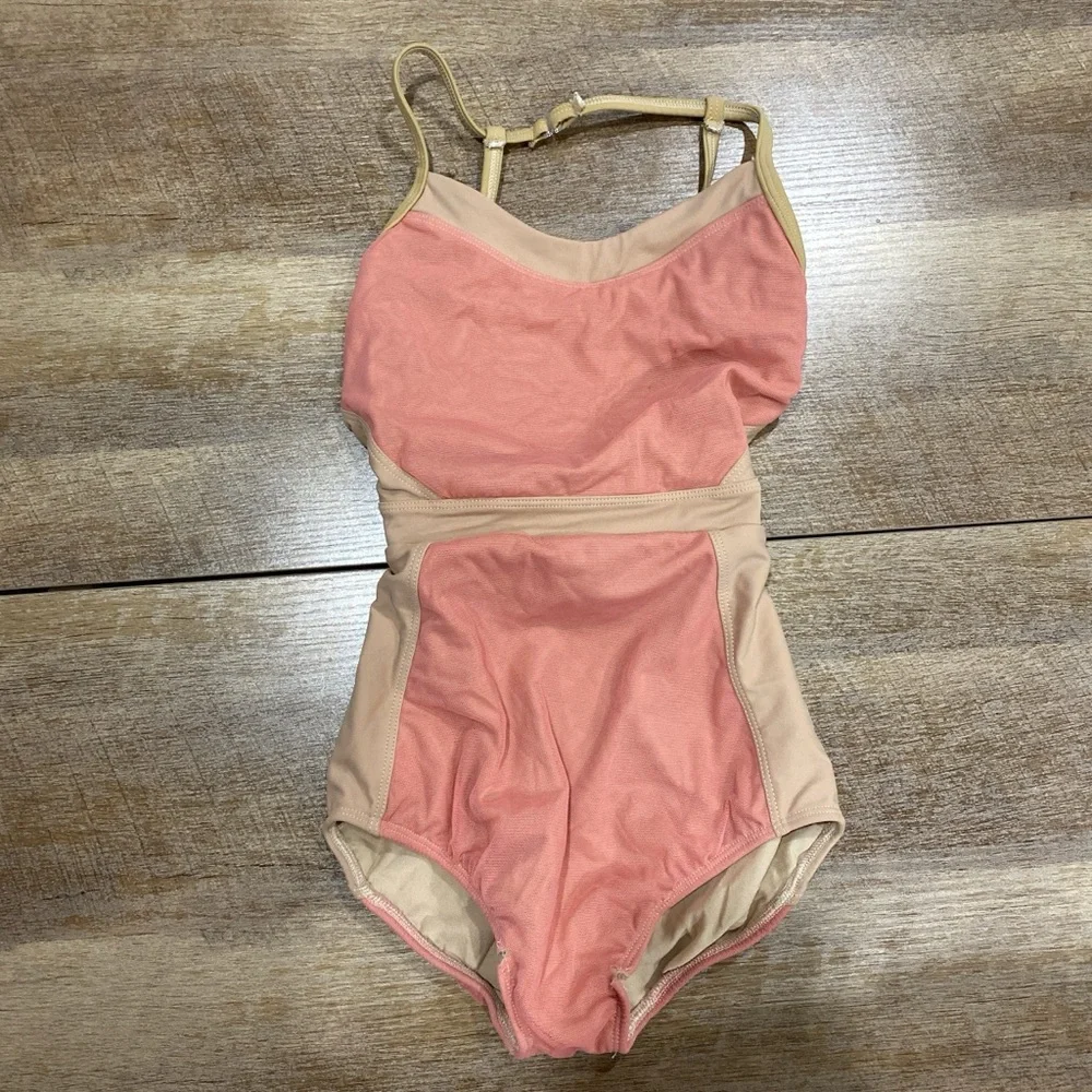 Pink and Tan Leotard - Picture 1 of 2